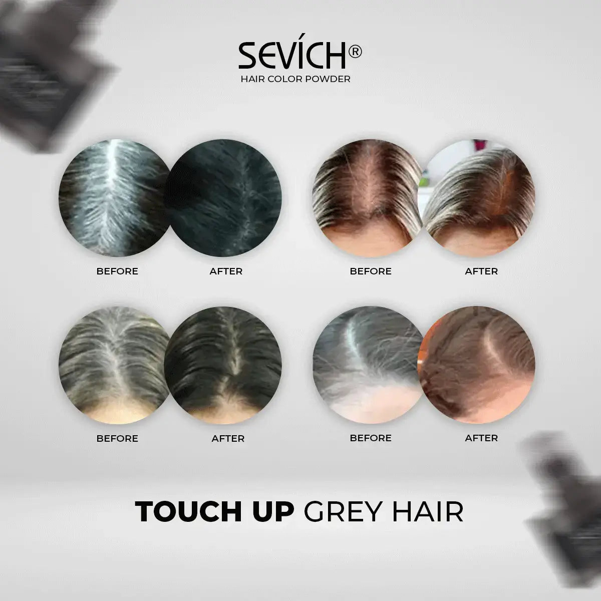 Sevích® Hair Color Powder - Covers All Gray Hairs (Buy 1, Get 1 Free)