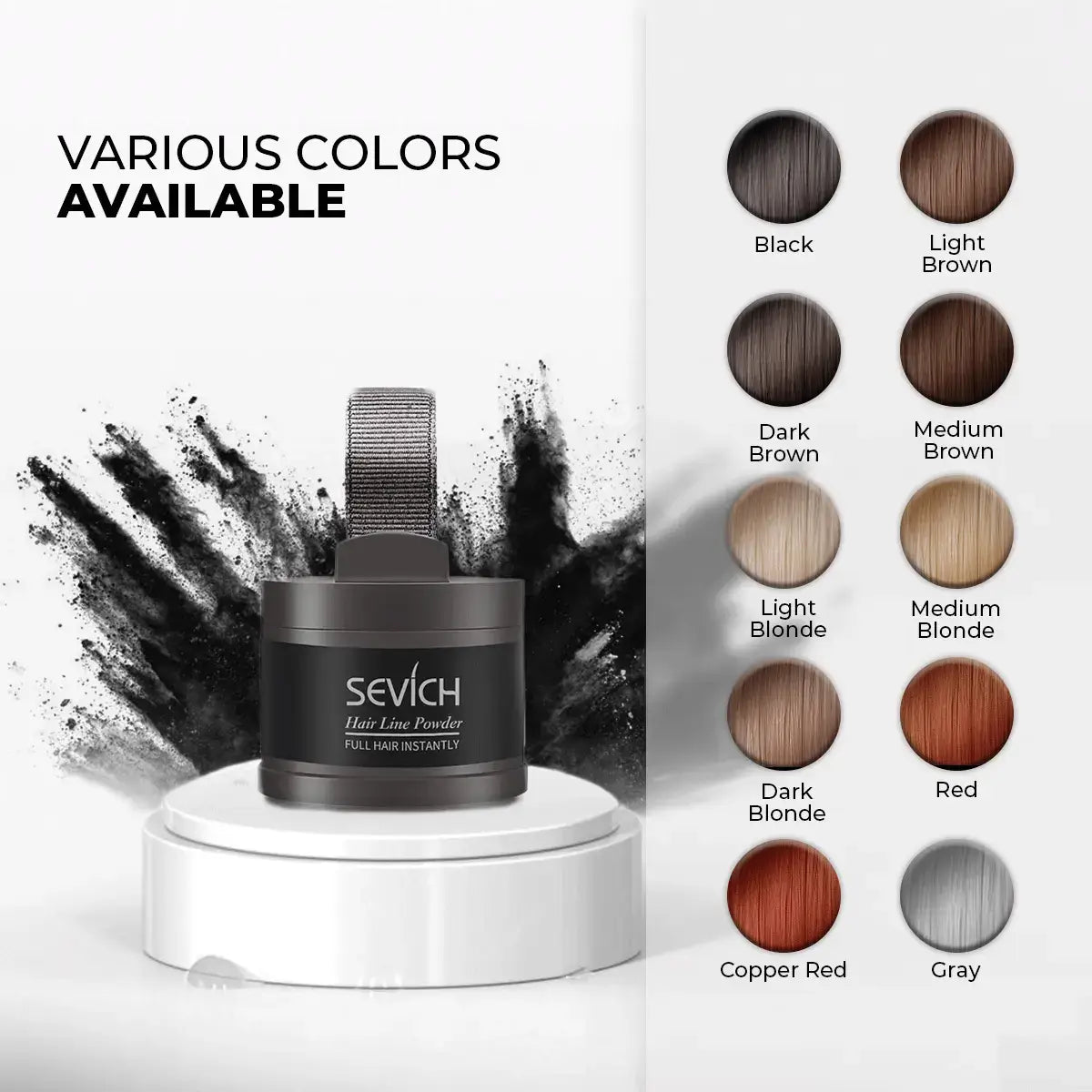 Sevích® Hair Color Powder - Covers All Gray Hairs (Buy 1, Get 1 Free)