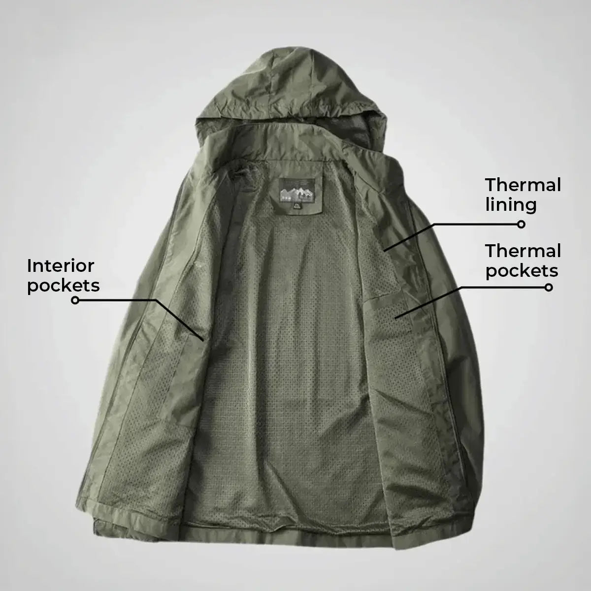 Island® Tactical Military Jacket (+ Free Keychain Flashlight)